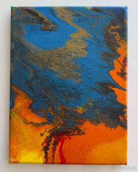 Akrylové obrazy - tekuté emoce - 10