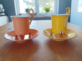 VINTAGE ESPRESSO ŠÁLKY GENEVIEVE LETHU FRANCIE - 10