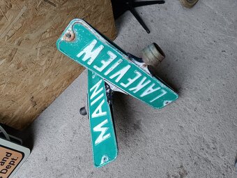 Stará Americká cedule, značka 60x77 cm slusna dekorace - 10