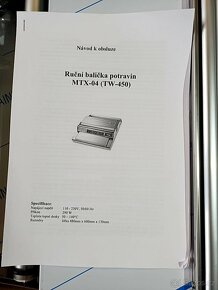 Ruční balička potravin MTX-04
- 10