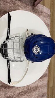 ✅ HOKEJOVÁ PROFI PRILBA - BAUER HYPERLITE = M - L = BLUE ✅ - 10