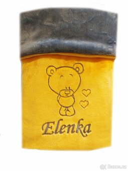 deka s výšivkou jména a obrázku na přání - více barev - 10