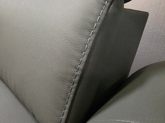 Nová kožená elektricky polohovací sedačka DANAE - 10