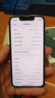 Apple Phone 13mini 128GB Blue, pěkný stav, bater88%,zár.12m - 10