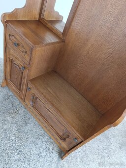 Předsíňová stěna, nábytek z masívu, věšáky, botník - 10