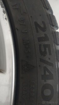 Prodám Alu kola 7Jx17H2 + celoroční (zimní) pneu Continental - 10