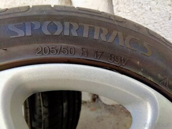 Alu kola Alessio, 7,5J x17, 5x100, Letní pneu 205/50 r17 89V - 10
