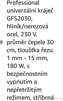 NAŘEZAK KRAJEČ POTRAVIN NOVY - 10