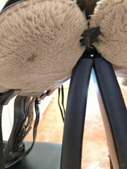 historické sedlo na koně, celokožené, zdobené, kompletní - 10