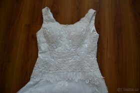 Bílé svatební šaty vel. 36/38 + spodnice zdarma - 10