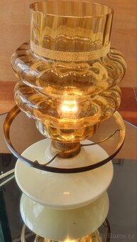 Staré vintage stolní lampy. Sklo, Porcelán - 10