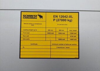 Prodám Schmitz SCB S3 NOVÝ tříosý - 10