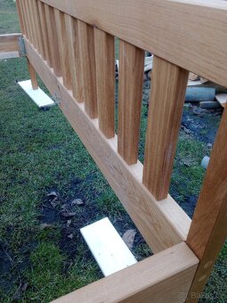 Manželská dubová postel - 10