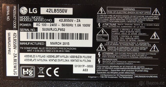 Full HD LED televize 42" LG 42LB550V-ZA, držák na zeď - 10
