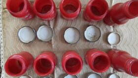 VÁZY Z BROKOVÉHO SKLA // KOŘENKY RUČNĚ MALOVANÉ - 10