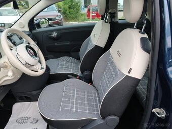 Fiat 500 1.2i,51kW,NovéČR,Klima,2xkola,tempomat - 10