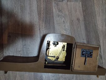 Hermle starožitný krbové stolní hodiny Německo - 10