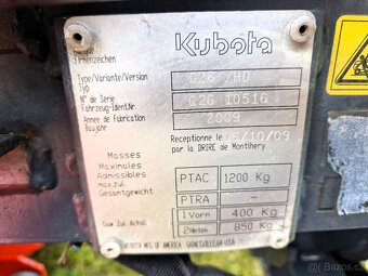 Zahradni Traktor sekačka KUBOTA G26 HD - PROFESSIONAL - 10