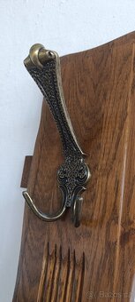 Rustikální botník, věšáky, předsíňový set, masív - 10