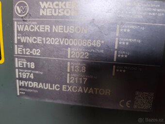 Bagr Wacker Neuson ET18 VDS - 10