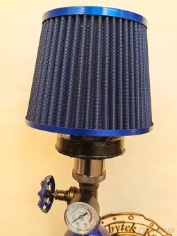 Stojací lampa z bomby NOS - Autonábytek Kovář - 10