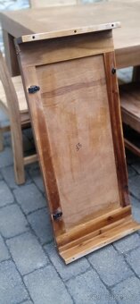 Masivní jídelní rozkládací stůl+4 židle +6 židlí - 10