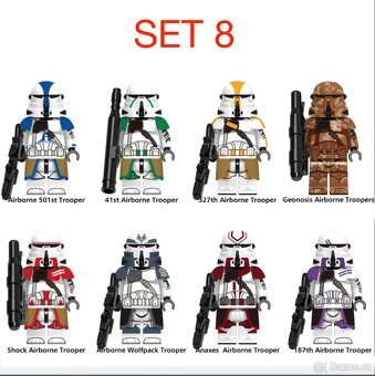 Rôzne figúrky Star Wars 5 (8ks) typ lego - nové - 10