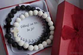 SLEVA Partnerské minerálními náramky z lávy akce VALENTÝN - 10