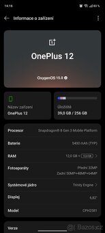 Vymenim/prodam Oneplus 12 -12/256gb - 10