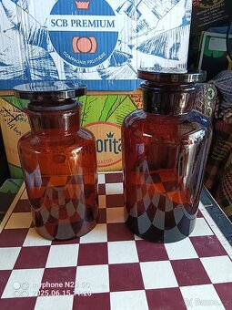 stare hutni barevne sklo vazy,misy,sklenice atd. - 10