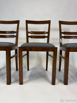 Nádherné prvorepublikové židle po renovaci 6 kusů - 10