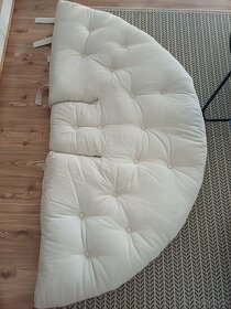 Lněné béžové křeslo Karup-rozkládací - 10