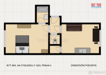 Prodej bytu 2+kk, 43 m², Praha, ul. Na výsledku II - 10