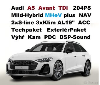 A5 Avant TDi204ps 2xSline 3Klim DPH Sound Techp Extp 5/25 - 10