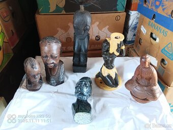 stare africke egyptske masky sosky po cestovateli sberateli - 10