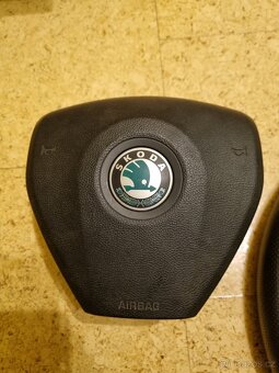 3-ramenný sportovní volant, zelené obšití - 10