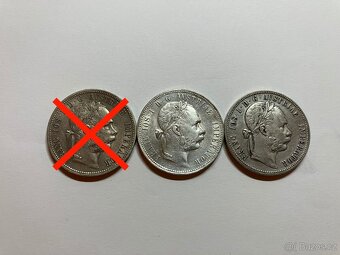 Rakúsko Uhorsko 1 zlatníky forint florint - strieborné mince - 10