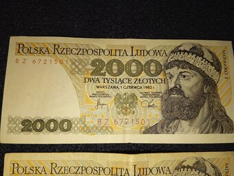 4ks bankovek 2000 polských zlotých - 10