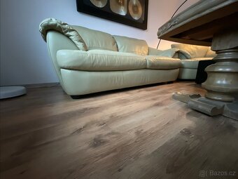 Kožená sedací souprava ITALSOFA 3+2+1 Světlá oliva - 10