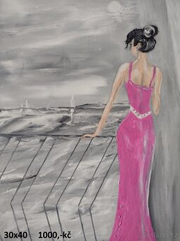 Ručně malované obrazy,akryl na plátně - 10