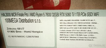 HAL3000 MČR Finale Pro (R5 7600, RTX 5060 Ti) NOVÝ - 10