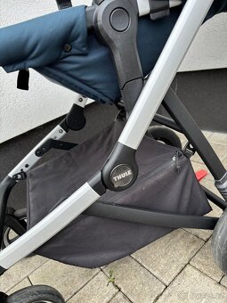 Thule Sleek městský/sportovní kočár zánovní hliník/petrolej - 10