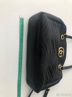 Luxusní Gucci kabelka - originál, černá, zlatý kov - 10