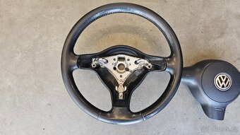 Tříramenný kožený volant včetně airbagu na VW Lupo - 10