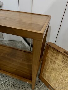 Krásný NOVÝ Dřevěný konzolový-servírovací stůl - 10