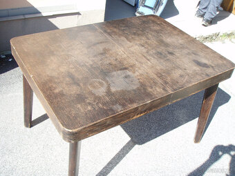 ORIGINÁL ŽIDLE THONET + JÍDELNÍ STŮL - 10