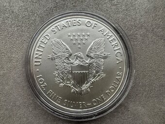 6 ks 1 Oz stříbrná mince American Eagle - starý motiv orla - 10