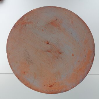 Retro keramická váza modrá mlhovina. - 10