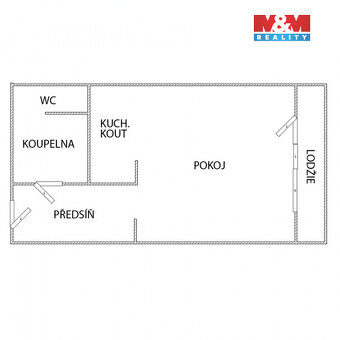 Pronájem bytu 1+kk, 29 m², Ostrava, ul. Lechowiczova - 10