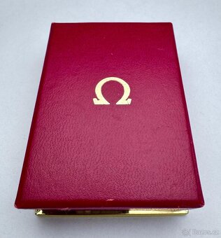 14K ZLATÉ PÁNSKÉ TŘÍPLÁŠŤOVÉ KAPESNÍ HODINKY OMEGA - FUNKČNÍ - 10